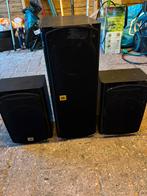 Jbl set 2 luidsprekers en 1 sub, Audio, Tv en Foto, Luidsprekers, Ophalen of Verzenden, Zo goed als nieuw, 120 watt of meer, Subwoofer