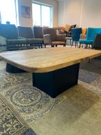 Geborsteld eiken salon tafel (NIEUW), Ophalen, 100 tot 150 cm, Nieuw, 50 tot 100 cm