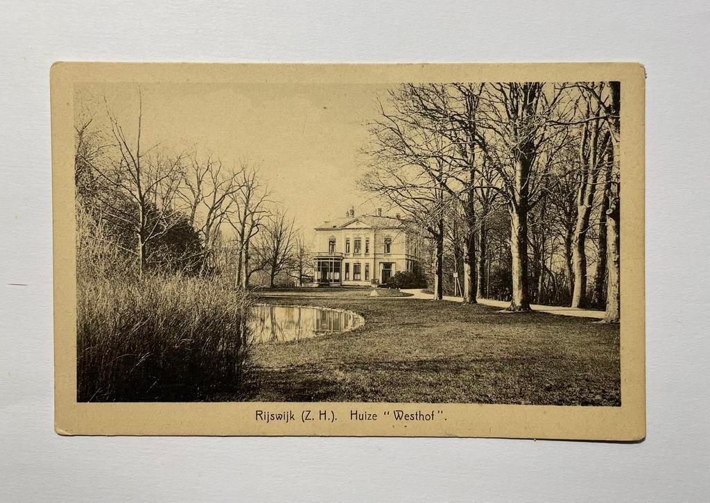 Rijswijk. Huize Westhof, Ophalen of Verzenden, Voor 1920, Zuid-Holland