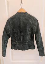 Suede leren jasje , maat m, Ophalen of Verzenden, Zo goed als nieuw, Maat 38/40 (M), Groen