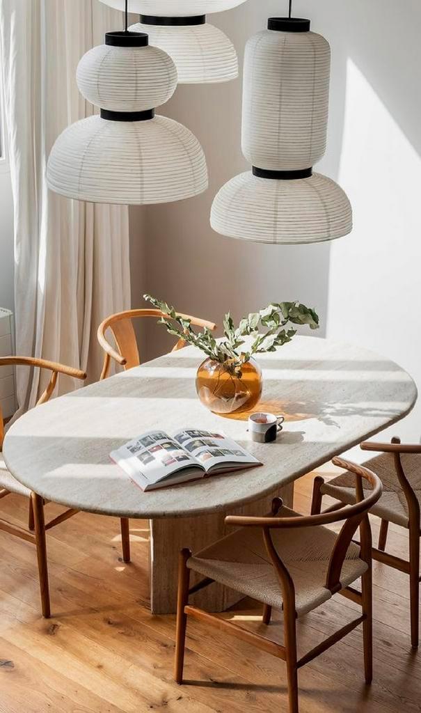 Vintage travertin eettafel uit Italië, Huis en Inrichting, Tafels | Eettafels, Gebruikt, Ovaal, Ophalen
