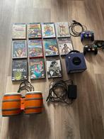 Gamecube met 11 spellen, 3 controllers en 2 geheugenkaarten, Ophalen of Verzenden, Zo goed als nieuw, Met 2 controllers