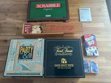 Diverse Gezelschapsspellen: Scrabble, Rummy, Party & Co... beschikbaar voor biedingen