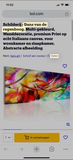 Schilderij dans van de regenboog, Ophalen