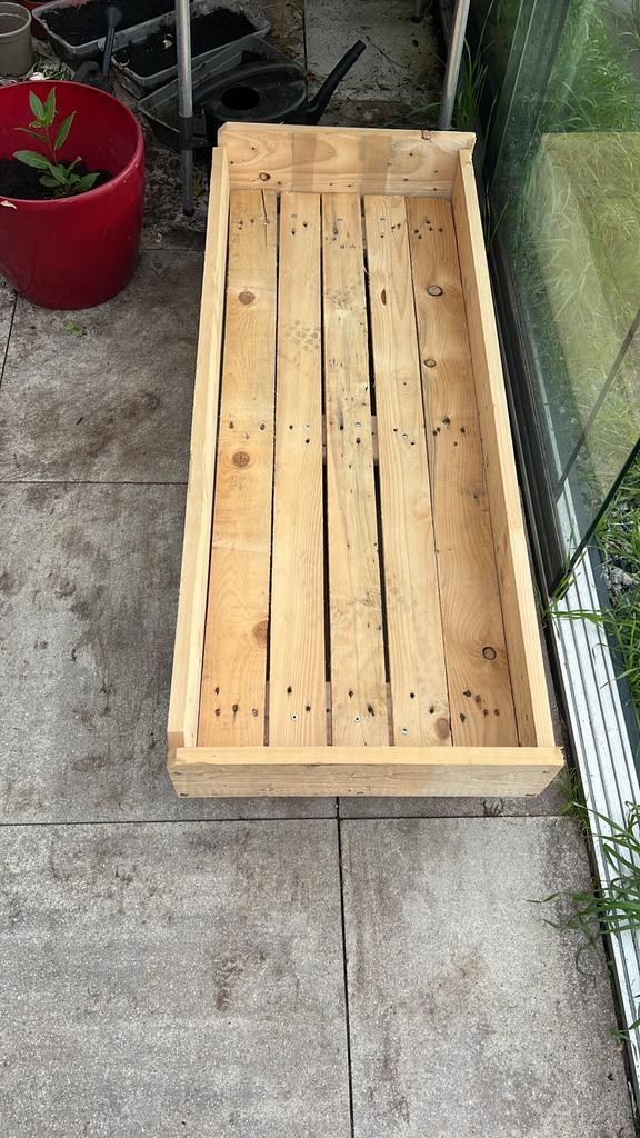 Moestuin bakken, Tuin en Terras, Bloembakken en Plantenbakken, Nieuw, Hout, Balkon, Tuin, 30 tot 60 cm, Rechthoekig, Ophalen
