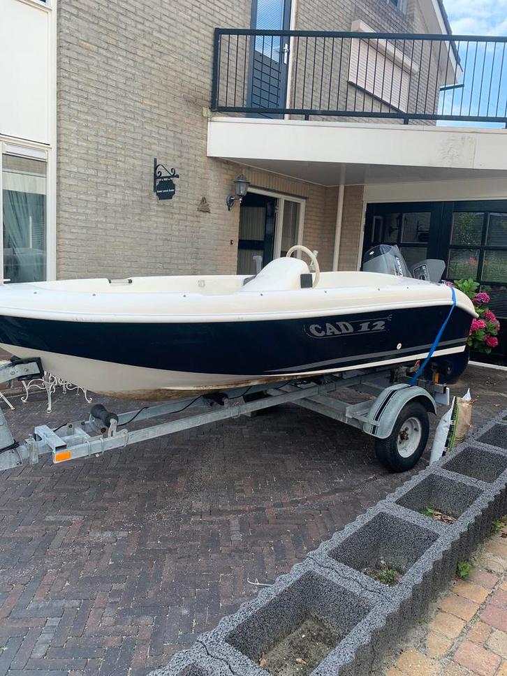 Mooie consoleboot, Watersport en Boten, Vis- en Consoleboten, Gebruikt, 10 tot 30 pk, 3 tot 6 meter, Benzine, Buitenboordmotor