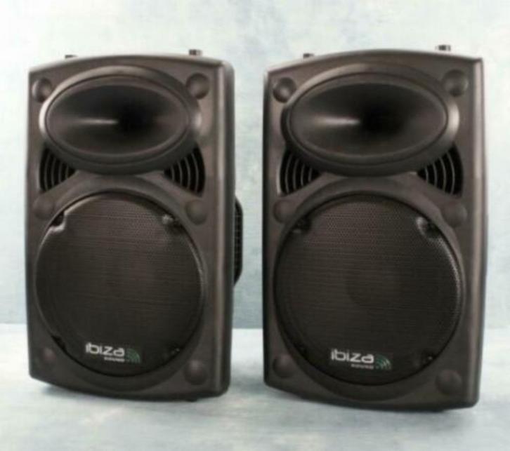 Ibiza SLK15- BT actieve set met bluetooth/usb/sd 15 inch 150, Audio, Tv en Foto, Luidsprekers, Nieuw, Overige typen, 120 watt of meer