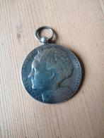 Zilveren Wilhelmina Regeringsmedaille 1898-1923, Postzegels en Munten, Penningen en Medailles, Ophalen of Verzenden, Zilver, Nederland