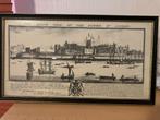 Oude Tower of London Prent in Lijst, Antiek en Kunst, Kunst | Etsen en Gravures, Ophalen of Verzenden