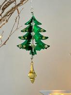 3 mooie groene kerstboompjes ornamenten, Diversen, Kerst, Ophalen of Verzenden, Zo goed als nieuw