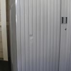 Gispen Octa Roldeurkast Blauw Zilvergrijs 195x120x50 B-Keus, Huis en Inrichting, Kasten | Roldeurkasten en Archiefkasten, Gebruikt