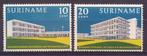 Suriname NVPH nr 388/9 postfris Diaconessenhuis 1962, Postzegels en Munten, Postzegels | Suriname, Verzenden, Postfris