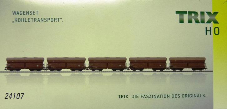 Trix 24107 Set (5) DB Kolenwagens Fal 167, Hobby en Vrije tijd, Modeltreinen | H0, Nieuw, Treinset, Gelijkstroom, Trix, Analoog
