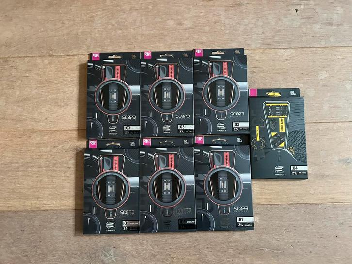 Target Scope Steel Tip Dartpijlen (Nieuw), Sport en Fitness, Darts, Zo goed als nieuw, Pijlen, Ophalen of Verzenden