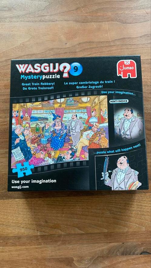 Wasgij Mystery #9 - De grote treinroof!, Hobby en Vrije tijd, Denksport en Puzzels, Zo goed als nieuw, Legpuzzel, 500 t/m 1500 stukjes