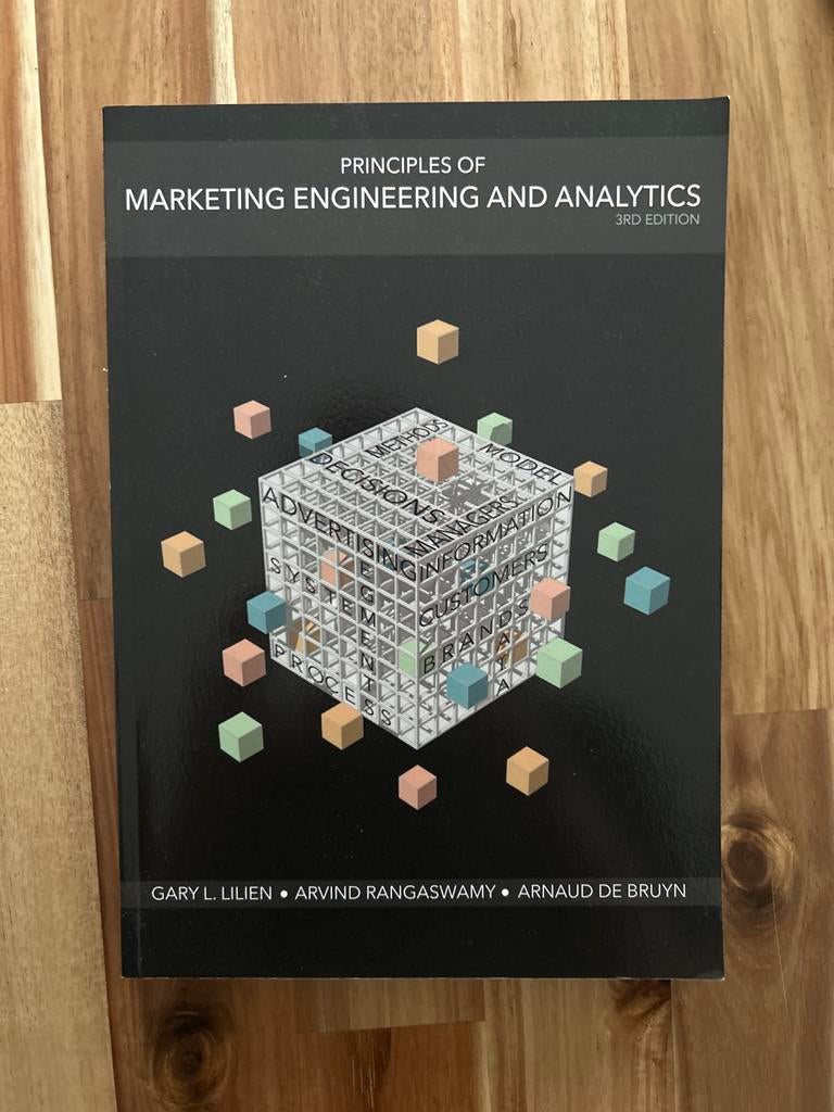 Marketing Engineering & Analytics, Ophalen of Verzenden, Gelezen, Economie en Marketing