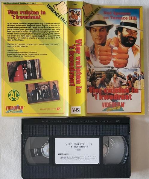 Bud Spencer & Terence Hill Vier Vuisten In 't Kwadraat VHS, Cd's en Dvd's, VHS | Film, Zo goed als nieuw, Actie en Avontuur, Alle leeftijden