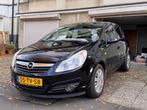Opel Corsa 1.2 16V 5D WR 2007 Zwart, Auto's, Voorwielaandrijving, Trekhaak, Stof, Zwart