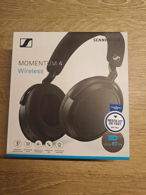 Sennheiser Momentum 4 koptelefoon nieuw!, Audio, Tv en Foto, Koptelefoons, Nieuw, Over oor (circumaural), Sennheiser, Draadloos