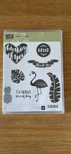 Pop of Paradise Stampin Up, Gebruikt, Ophalen of Verzenden, Unmounted stempel