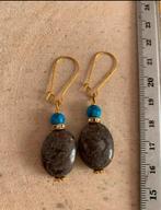4+2 gratis! Oorbellen met sneeuwvlok obsidiaan en turkoois,, Sieraden, Tassen en Uiterlijk, Oorbellen, Win.sieraden@gmail.com
