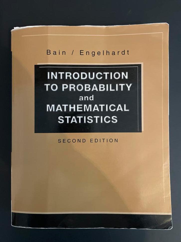 Introduction to Probability and Mathematical Statistics, Boeken, Studieboeken en Cursussen, Gelezen, WO, Beta, Ophalen of Verzenden