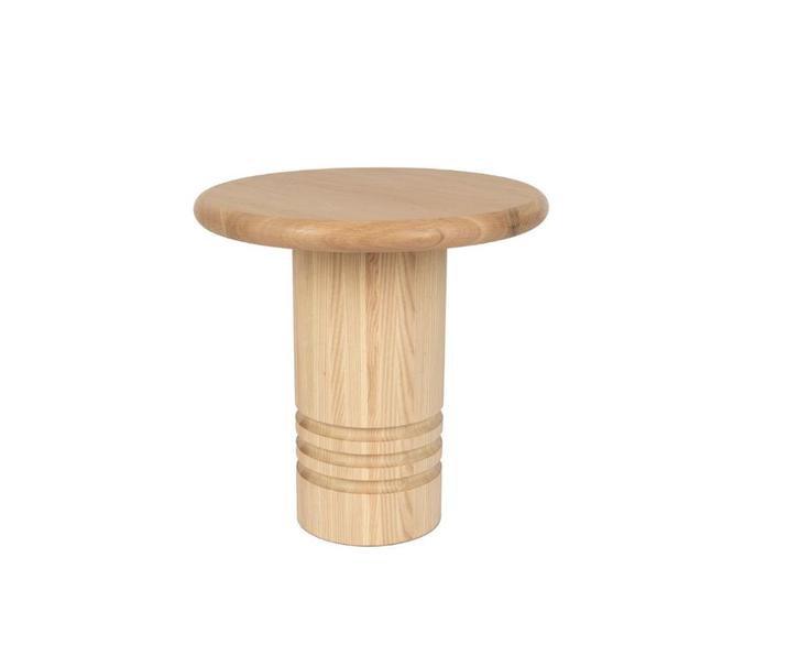 Zuiver Chunk Bijzettafel Rond 45 cm Hout Beige | €349, nu, Huis en Inrichting, Tafels | Bijzettafels, Nieuw, Rond, 45 tot 60 cm