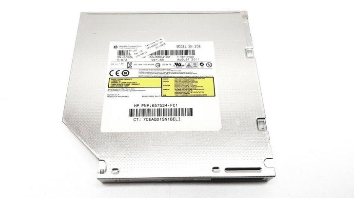 HP CD-RW DVD-RW Drive No/Bezel SN-208BB 657534-FC1, Computers en Software, Optische drives, Gebruikt, Cd, Dvd, Ophalen of Verzenden