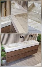 Massief eiken houten badmeubels en wastafels op maat!, Huis en Inrichting, Badkamer | Badkamermeubels, 150 tot 200 cm, Nieuw, Ophalen of Verzenden