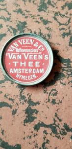 Oud van Veen's thee reclame zakspiegeltje rood, Ophalen of Verzenden, Gebruikt, Gebruiksvoorwerp