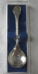 Verzilverd Suiker lepeltje zonnebloem, Antiek en Kunst, Antiek | Bestek, Ophalen of Verzenden