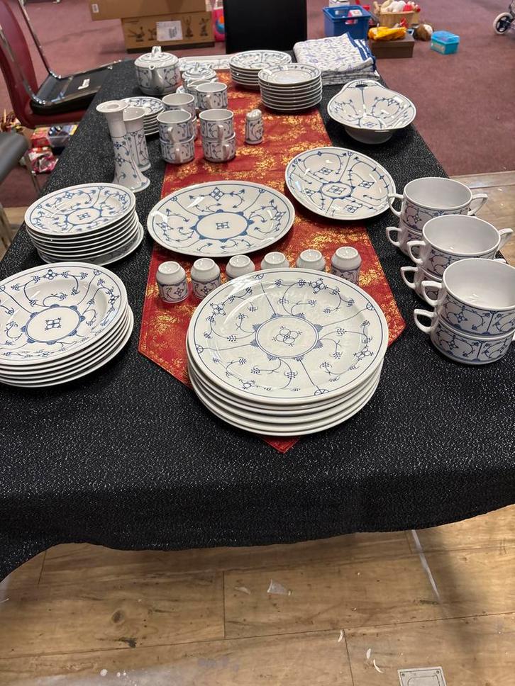 Vintage Blauw Saks Jager Servies - Compleet!, Huis en Inrichting, Keuken | Servies, Zo goed als nieuw, Compleet servies, Overige stijlen