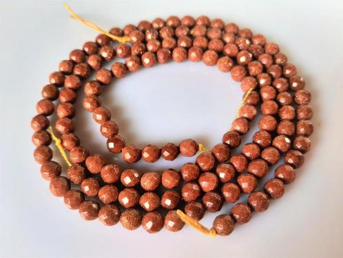 Goudsteen kraal rond facet circa 5.5-5.7 mm, Hobby en Vrije tijd, Kralen en Sieraden maken, Nieuw, Kraal, Ophalen