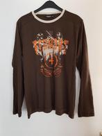 Zo goed als nieuw herenshirt met lange mouw van Mexx., Kleding | Heren, Maat 52/54 (L), Ophalen of Verzenden, Bruin, Zo goed als nieuw