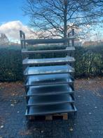 Stelling met 8 legplanken RVS, Ophalen