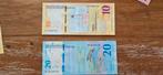 Caribische gulden 10 en 20 biljetten UNC, Ophalen of Verzenden
