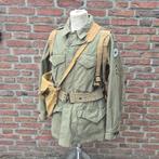 COMPLETE PASPOP US WO2 M43 FIELD JACKET *30TH OLD HICKORY*, Verzamelen, Militaria | Tweede Wereldoorlog, Ophalen of Verzenden