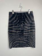 Pauw Studio faux fur zebraprint rok zwart grijs maat 1/S, INFO@PAUW.COM, Europaplein 37 1078 GV AMSTERDAM, Zwart, Pauw
