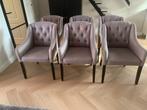 Eetkamerstoelen, Huis en Inrichting, Stoelen, Ophalen of Verzenden, Gebruikt, Stof, Vijf, Zes of meer stoelen