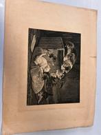 Litho Henriette Ronner Knip - Poezen - Kittens, Ophalen of Verzenden