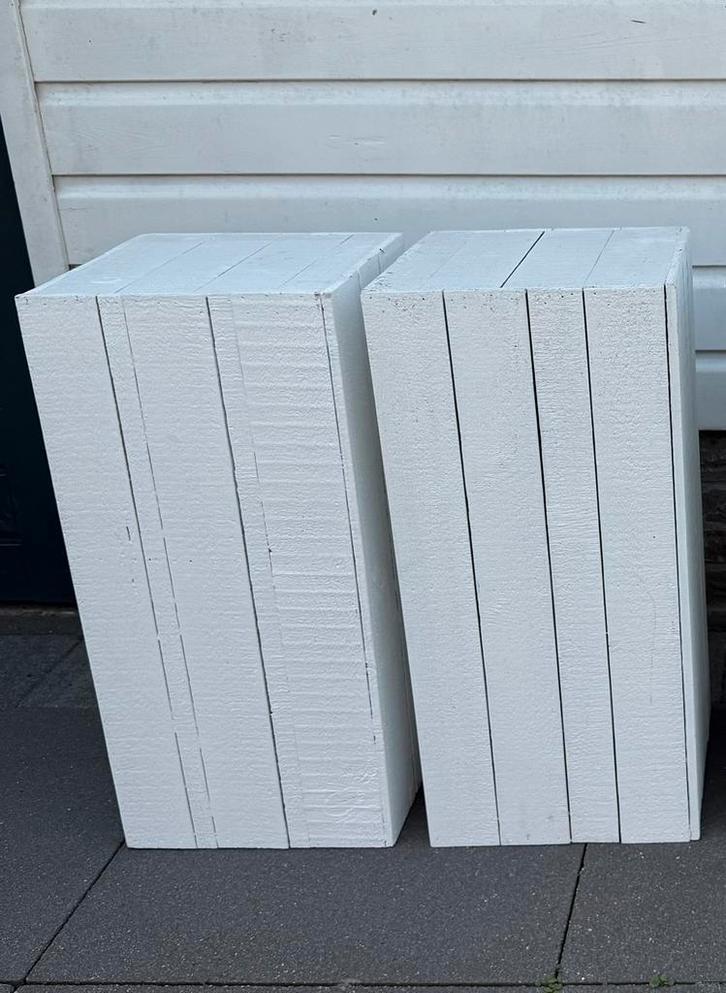 2 Witte Sokkels - 60cm Hoog, Huis en Inrichting, Woonaccessoires | Zuilen en Pilaren, Gebruikt, Ophalen