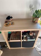 4 vaks Kallax open kast vakkenkast 2x2 bruin Ikea, Ophalen, Gebruikt, Eikenhout, 50 tot 100 cm