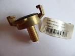 Messing snelkoppeling 13 mm x 1/2’’ geschikt voor tuinslang, Tuin en Terras, Tuinslangen, Ophalen of Verzenden, Nieuw, Tuinslangkoppeling