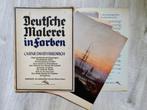 Antieke map met 10 kleurenprints van Caspar David Friedrich, Verzenden, Gelezen, Schilder- en Tekenkunst