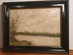 Riviergezicht gesigneerd., Antiek en Kunst, Ophalen of Verzenden