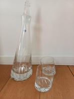 Schott Zwiesel Karaf met Assymetrische bodem met 2 glazen, Antiek en Kunst, Ophalen of Verzenden