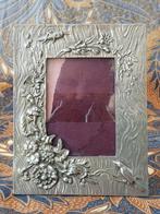 Oude fotolijst uit Engeland van koper en silverplate 14 cm., Antiek en Kunst, Ophalen of Verzenden