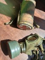 WW2 Duitse camo sanitater gasmaskerbus met gasmasker, Verzamelen, Militaria | Tweede Wereldoorlog, Ophalen of Verzenden, Landmacht