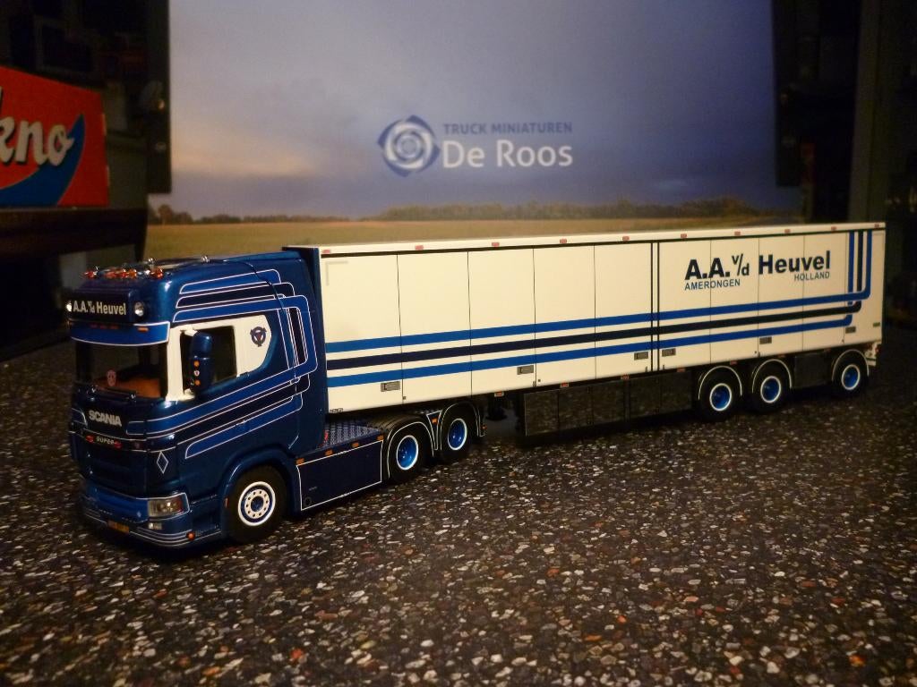 WSI Scania Next Gen A.A. v/d Heuvel, Hobby en Vrije tijd, Modelauto's | 1:50, Ophalen of Verzenden, Nieuw, Bus of Vrachtwagen