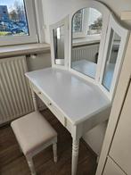 Kaptafel met spiegel en kruk, Huis en Inrichting, Complete inboedels, Ophalen of Verzenden